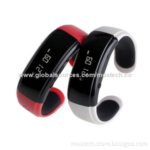 Smart Design OLED Bluetooth 3.0 Healthy Bracelet Watches with Call ID Display/Answer/Dial